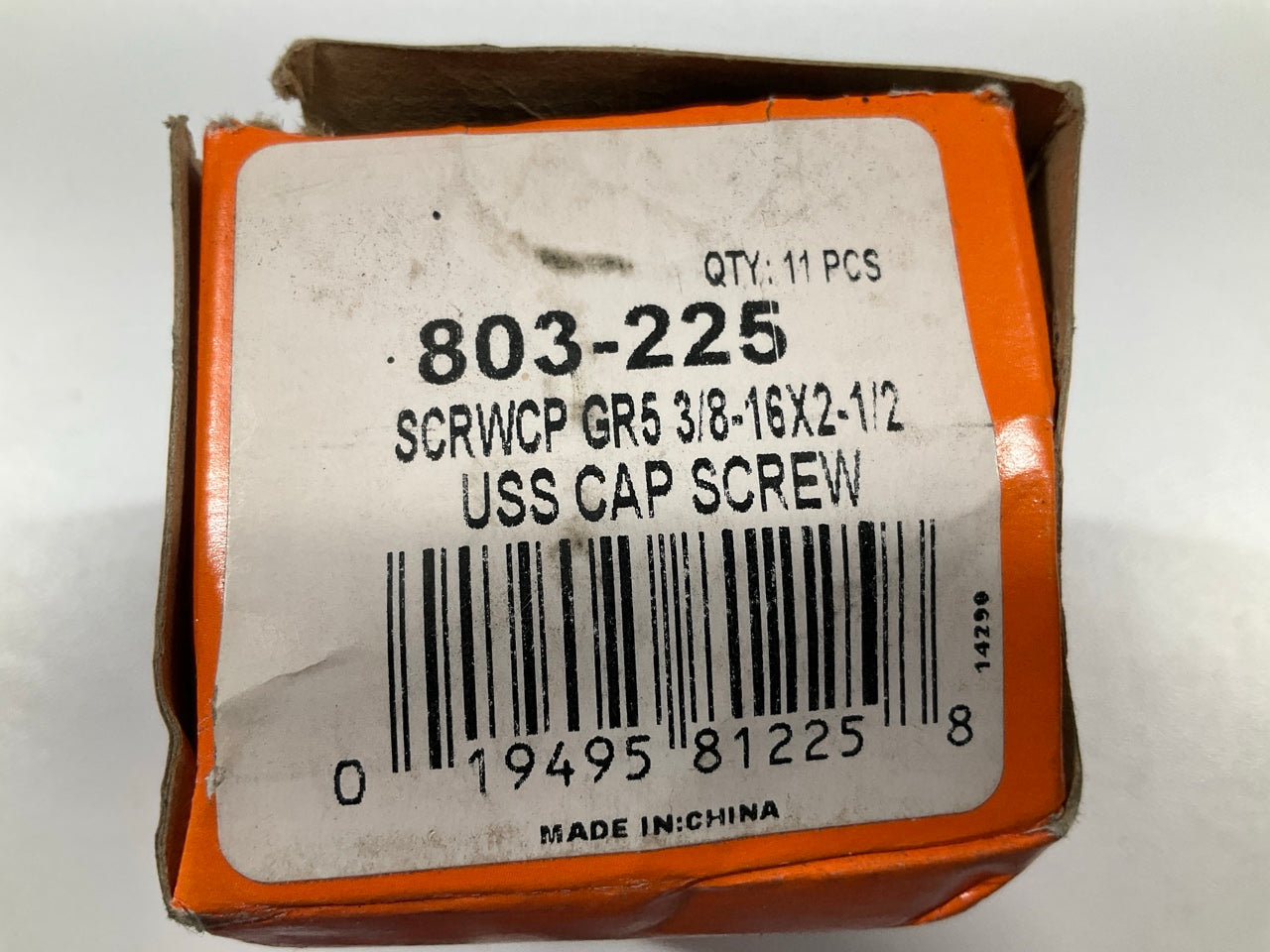 (11) Dorman 803225 Cap Screw Bolt - Hex Head - Grade 5, 3/8-16 X 2-1/2 In.