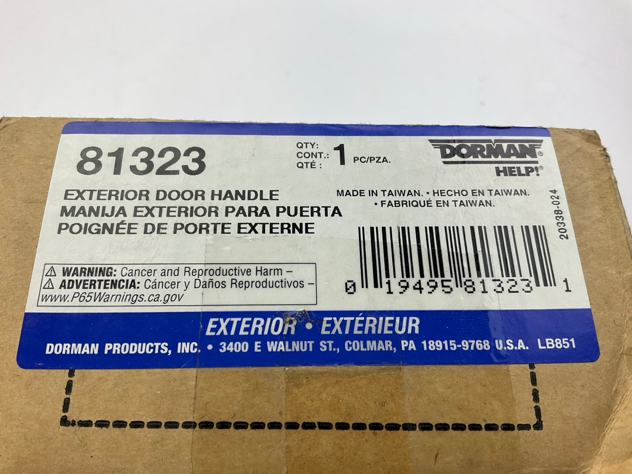 Dorman 81323 Front Exterior Outside Door Handle For 2008-2011 Ford Focus