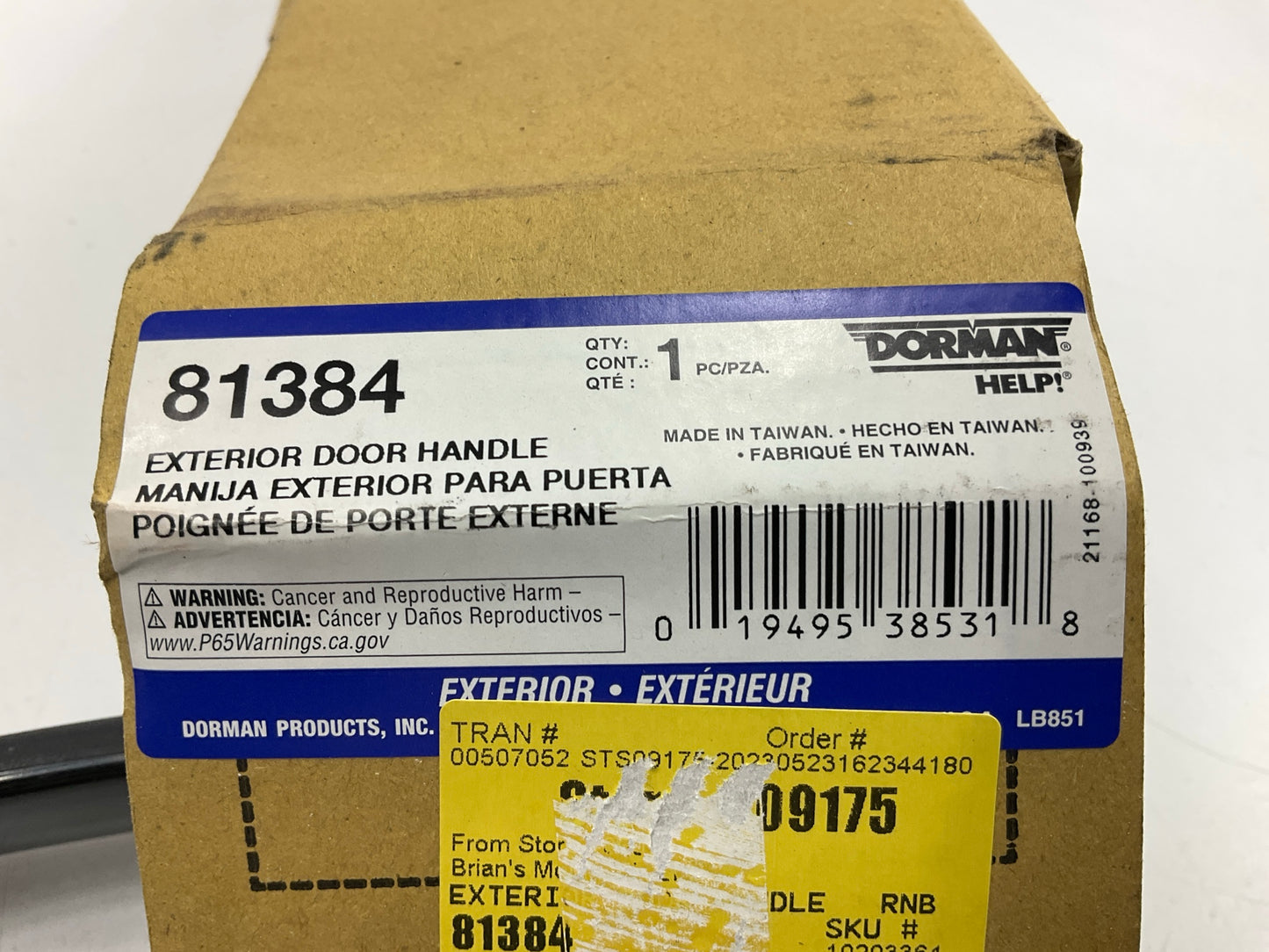 Dorman 81384 Front Right Exterior Door Handle