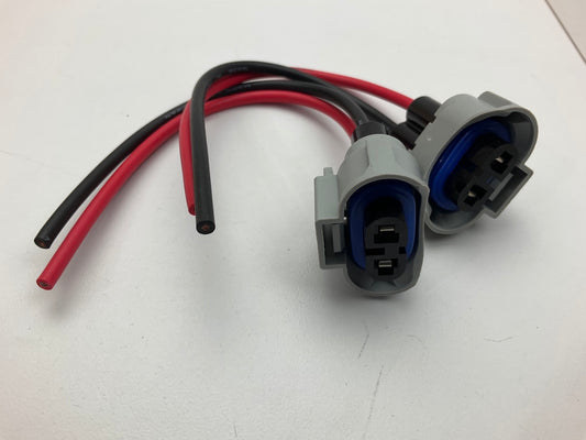 (2) Dorman 84402 H9 High Temperature Headlight Bulb Socket Connector Pigtails