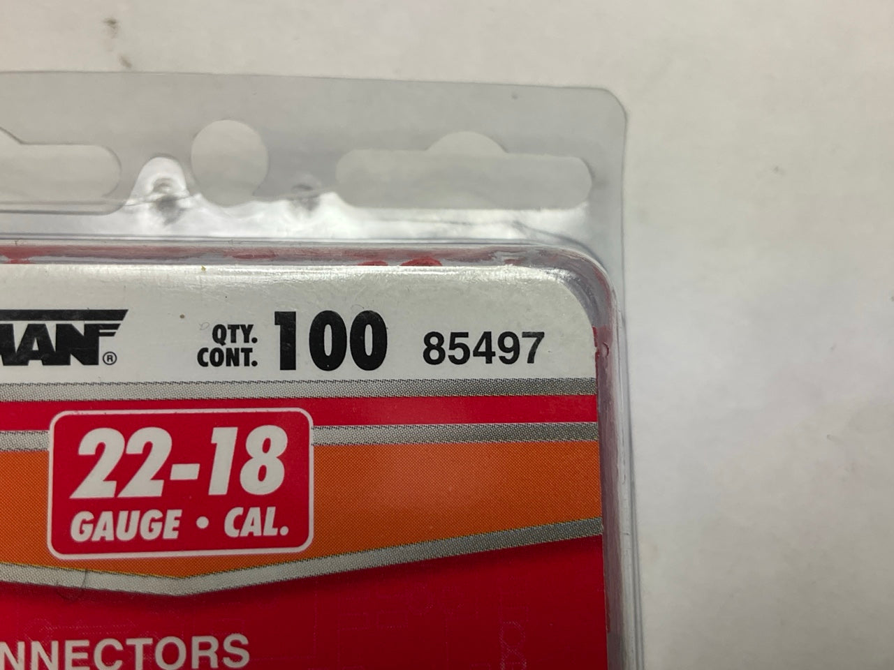 Dorman 85497 Red Butt Connectors (Pack Of 100), 22-18 Gauge