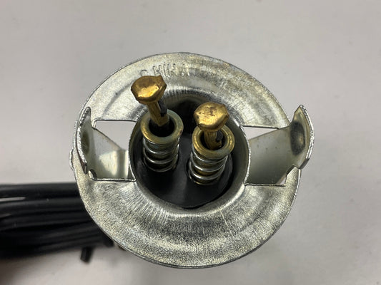 (2) DORMAN 85802 Double Contact Bulb Socket 2-Wire Pigtails For 1157 Bulb