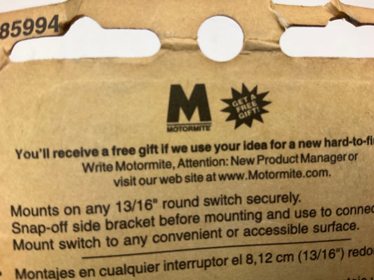 Dorman 85994 Single Hole Panel - 13/16'' Round Switch