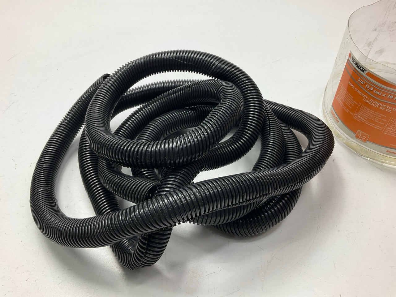 Dorman 86665 3/4'' X 10 FEET Black Flex Split Wire Loom Conduit Cover