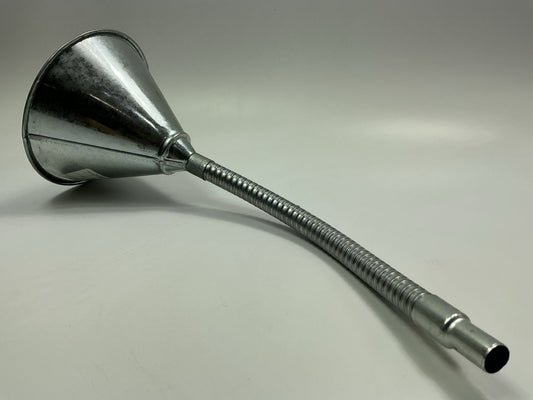Dorman 5-1/2'' Diameter Steel Flexible Neck Funnel With 1/2'' ID #80 Mesh Screen.