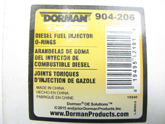 Dorman 904-206 Fuel Injector O-Ring Seal Kit