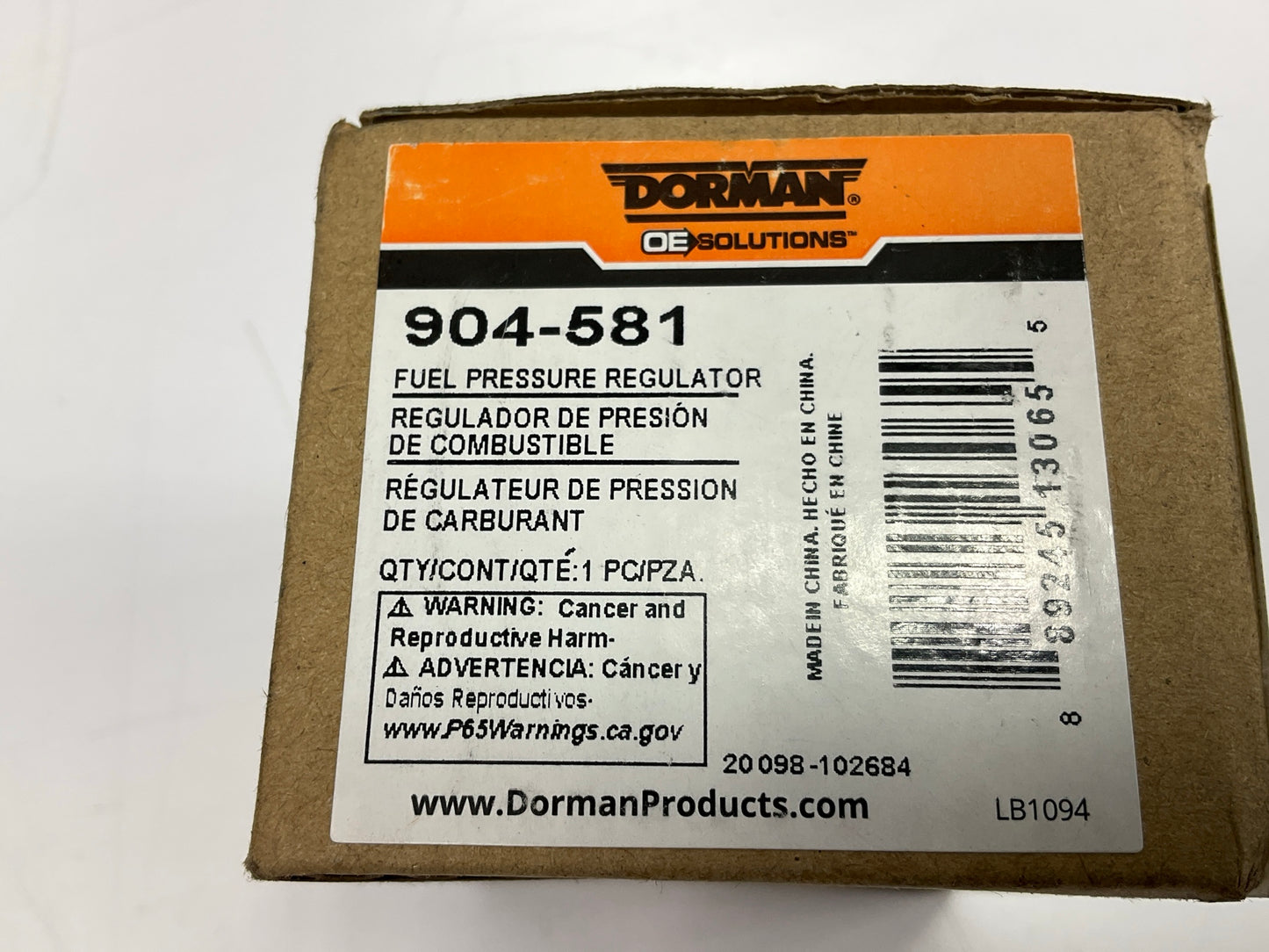Dorman 904-581 Fuel Pressure Regulator For 2008-2018 Ram Cummins 6.7L Diesel