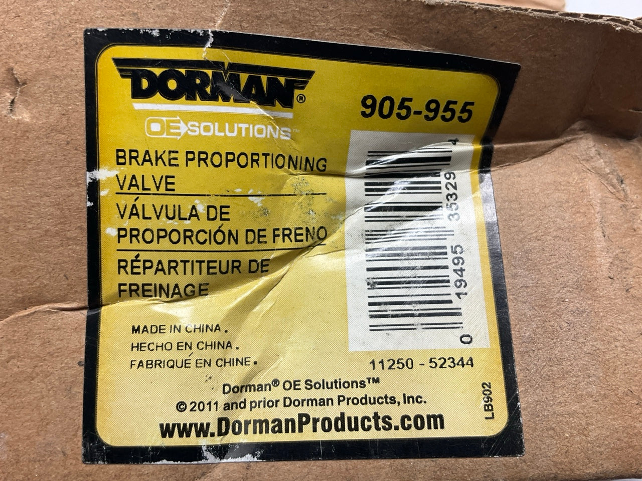 Dorman 905-955 Brake Proportioning Valve