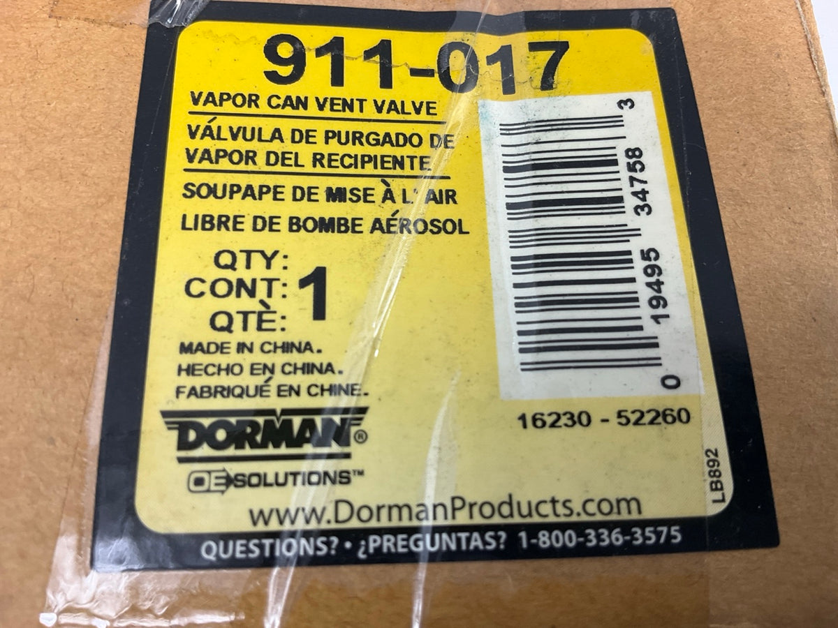 MISSING U-SHAPED PIPE Dorman 911-017 Vapor Canister Purge Valve