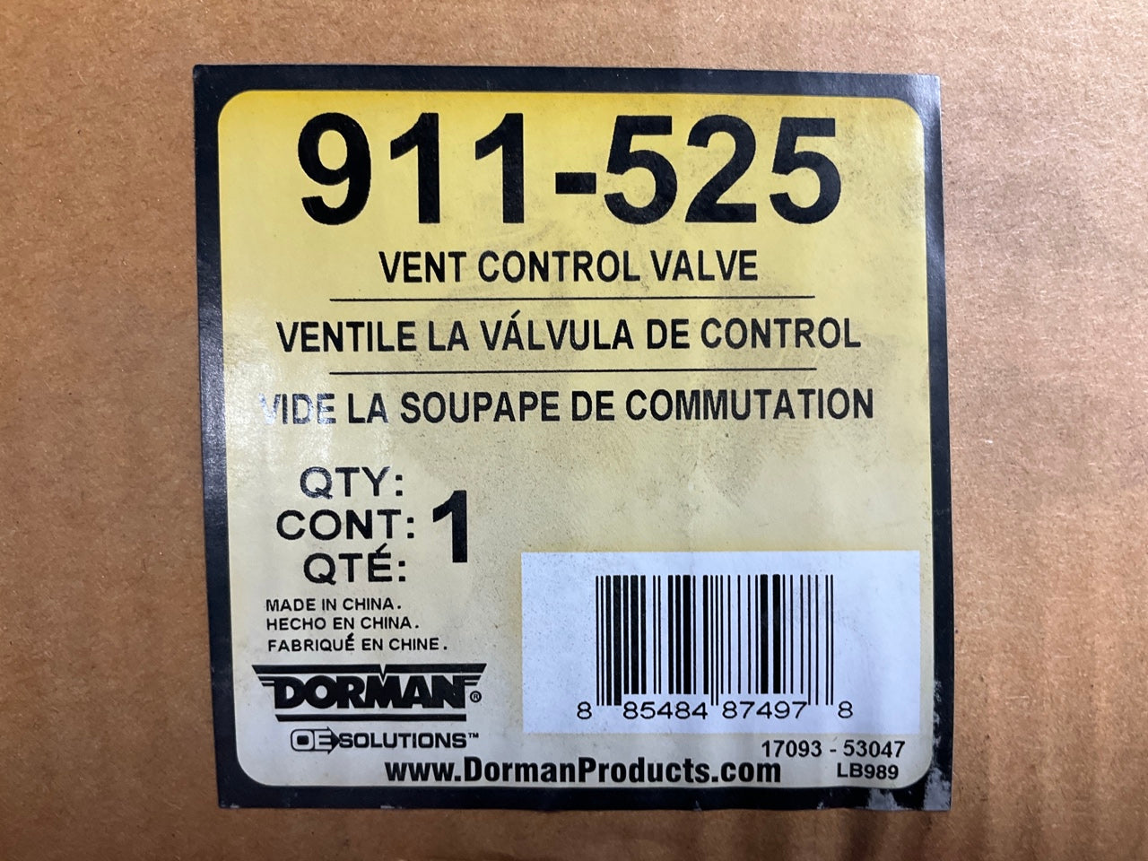 Dorman 911-525 Vapor Canister Vent Solenoid Valve 11-13 Silverado Sierra HYBRID