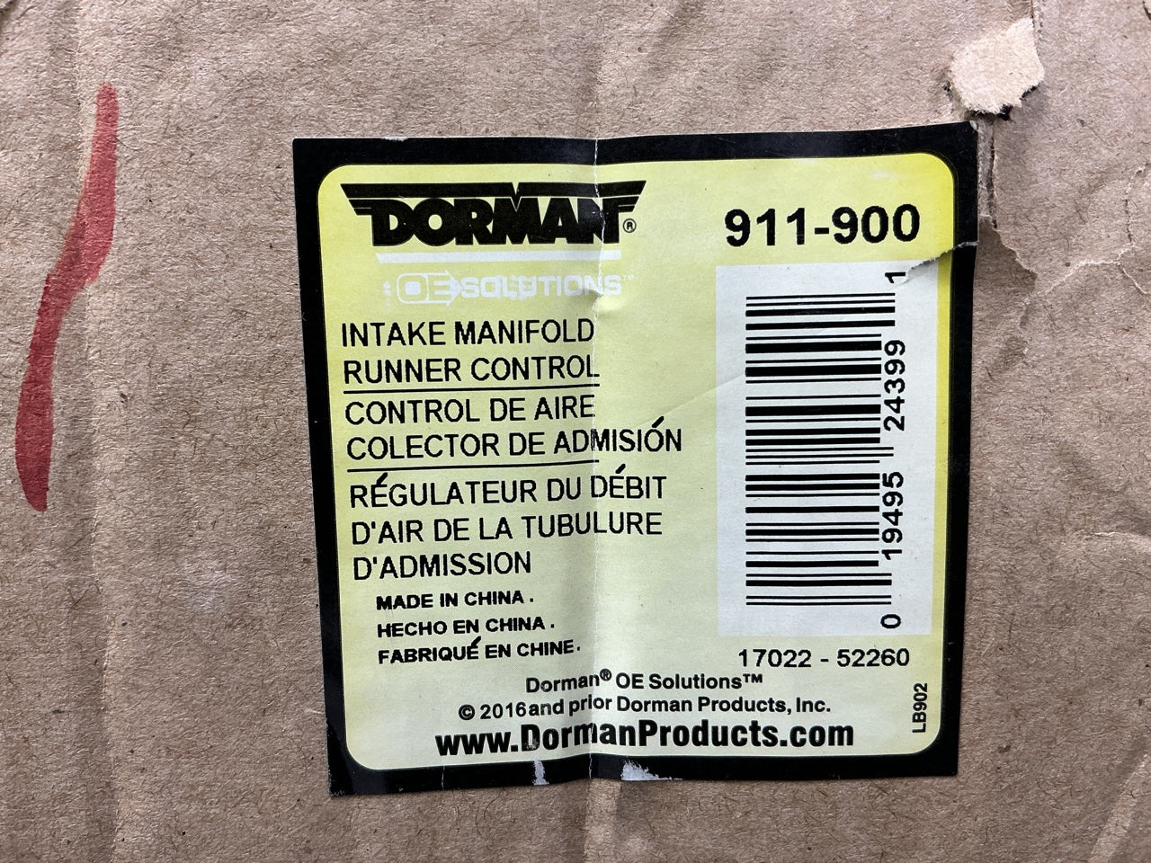 Dorman 911-900 Engine Intake Manifold Flap Motor