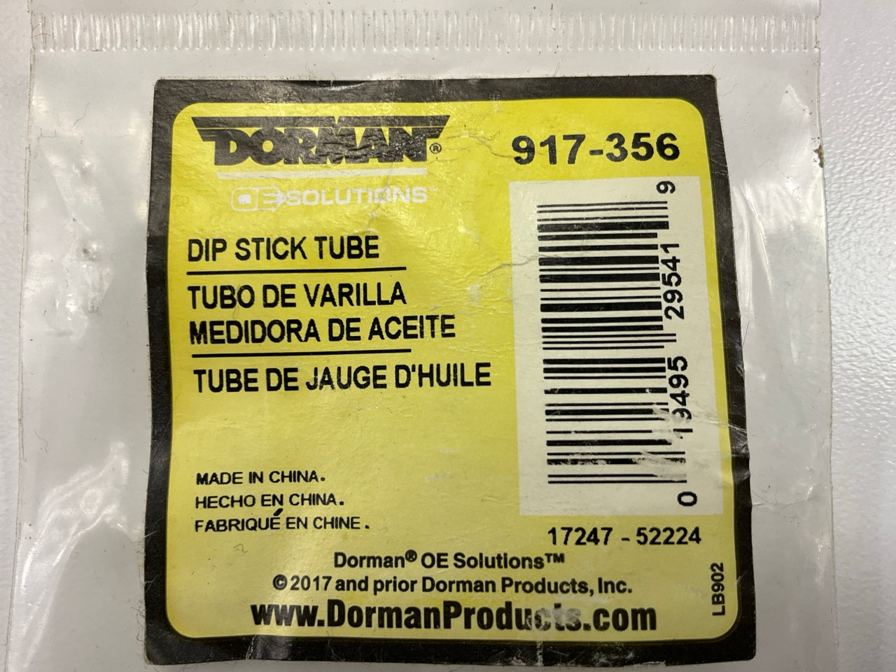 Dorman 917-356 Engine Oil Dipstick Tube - 2001-2006 Audi A4 1.8L TURBO