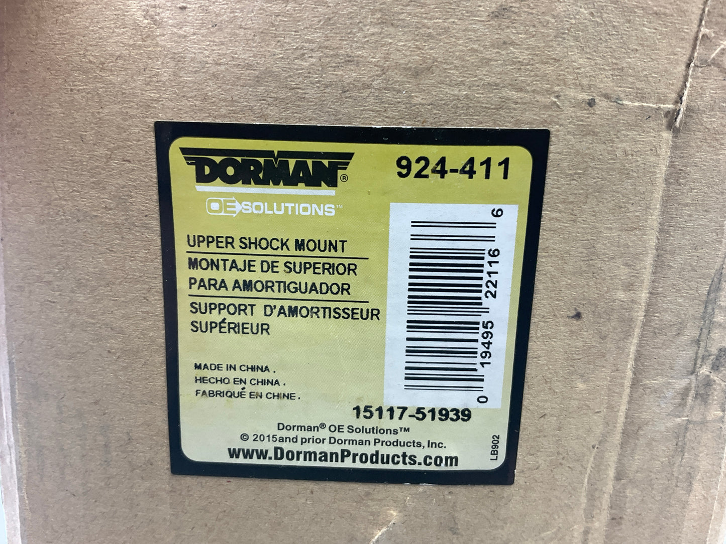 Dorman 924-411 Rear Upper Strut Mount For 2001-2006 Sebring, Stratus