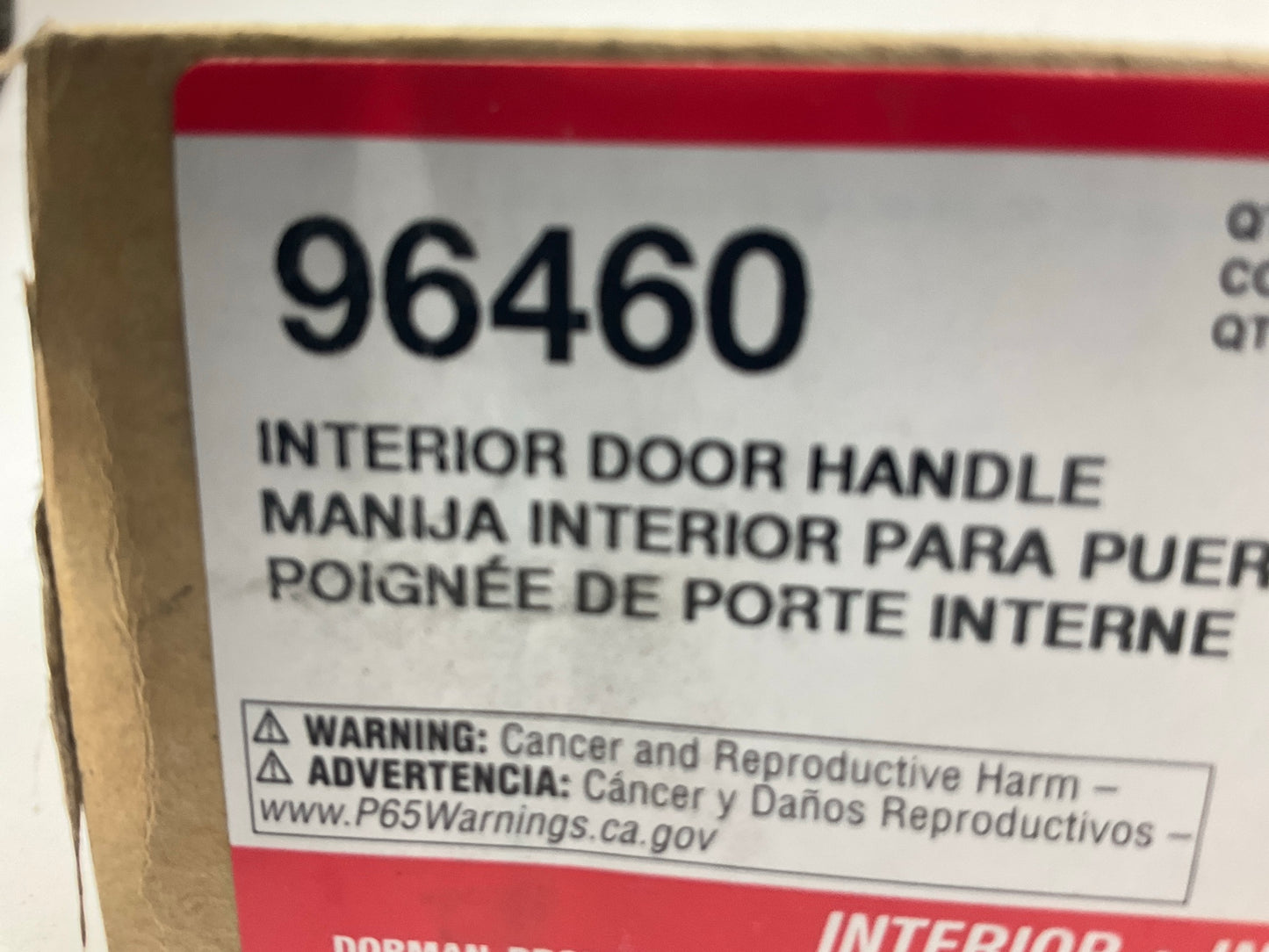 Dorman 96460 Left Inside Interior Door Handle 05-09 Equinox 06-09 Torrent