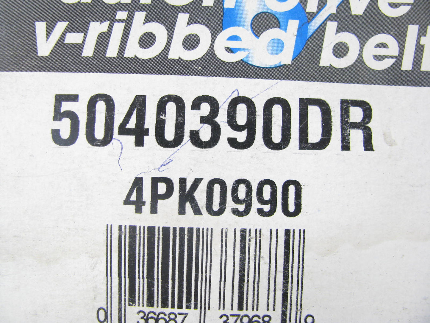 Drive-rite 5040390DR Serpentine Belt - 0.56'' X 39.50'' - 4 Ribs