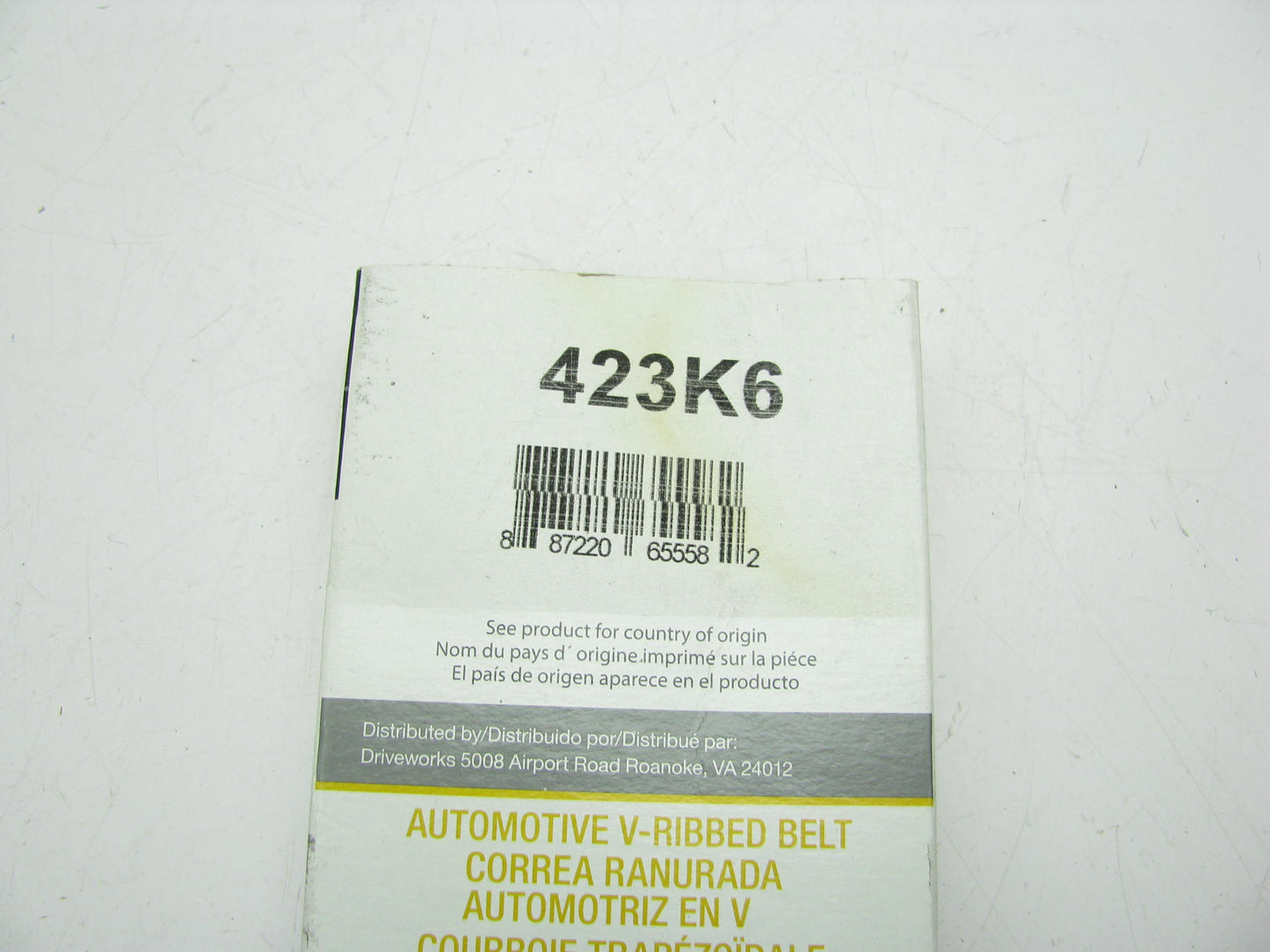 Drive Works 423K6 Serpentine Belt