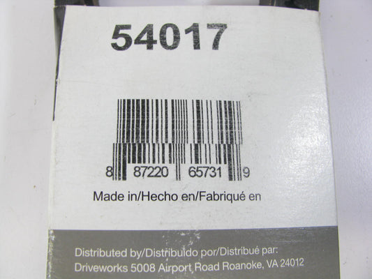 Drive Works 54017 Accessory Drive Belt - 0.53'' X 54.00'' - 36 Degree