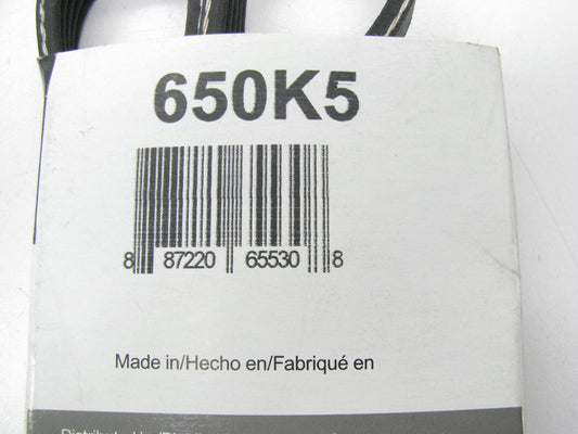 Drive Works 650K5 Serpentine Belt - 0.69'' X 65.50'' - 5 Ribs