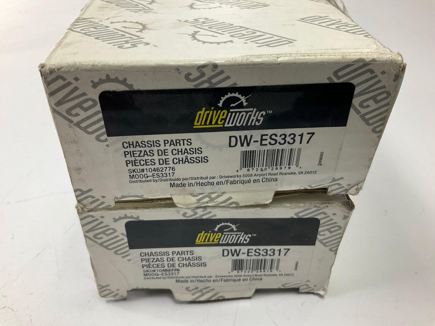(2) Drive Works DW-ES3317 Front Outer Steering Tie Rod End