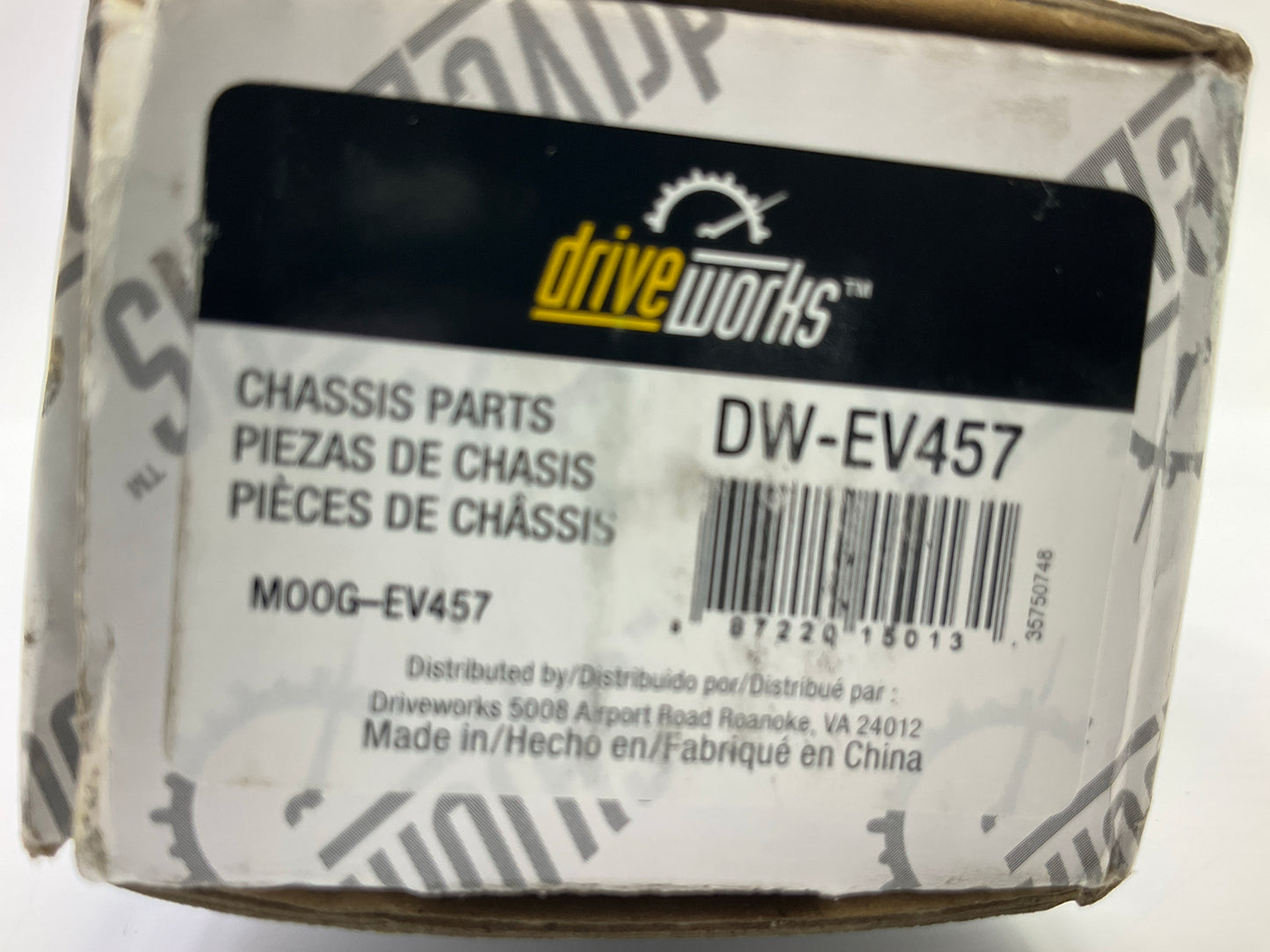 (2) Drive Works DW-EV457 Front Inner Steering Tie Rod End