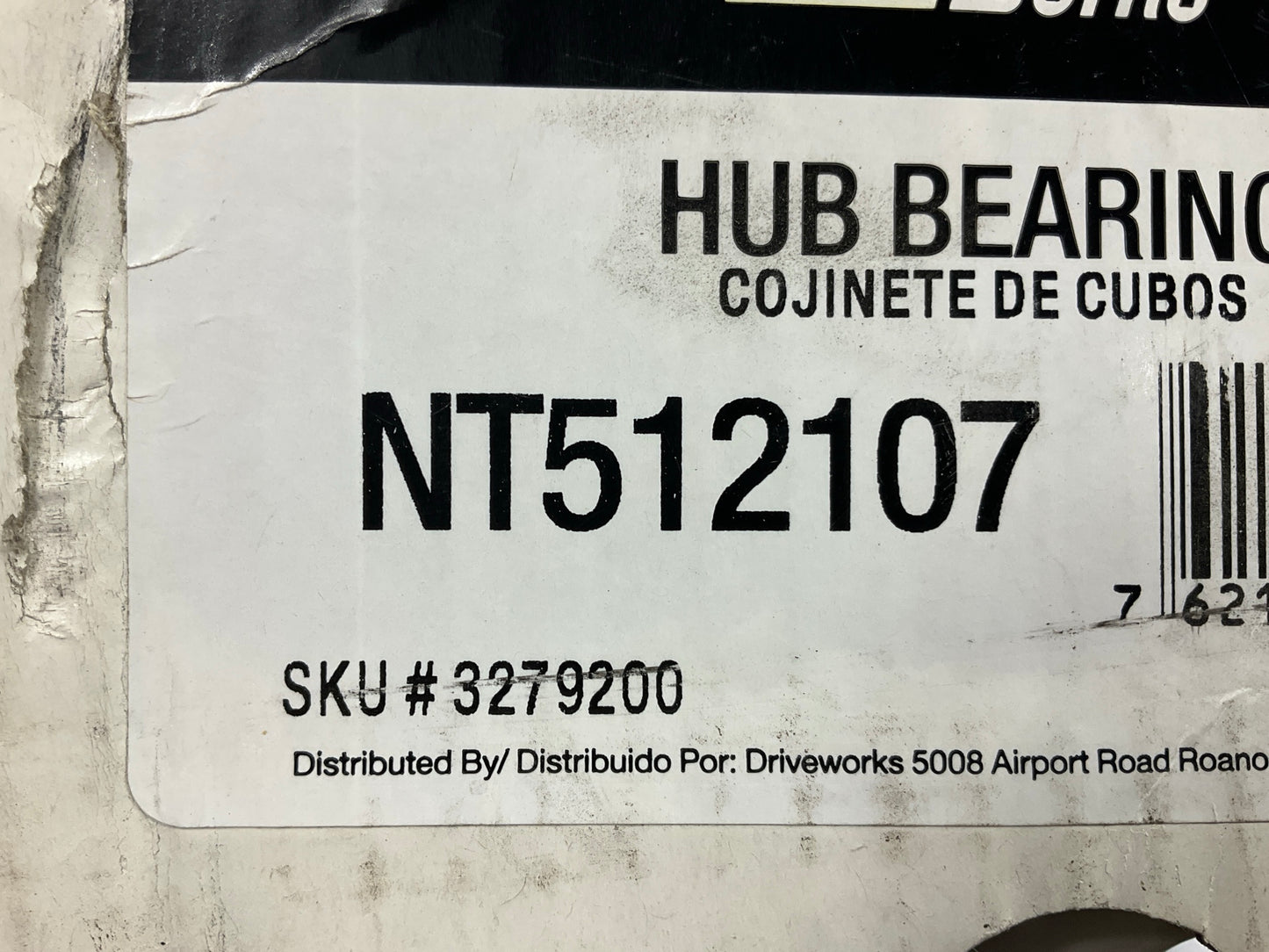 Drive Works NT512107 Rear Wheel Bearing Hub