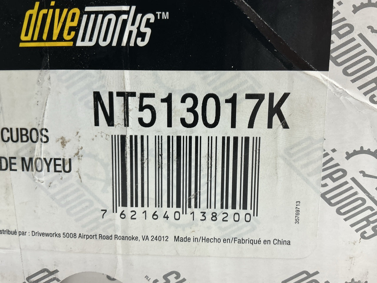 Drive Works NT513017K Front Wheel Bearing & Hub Assembly