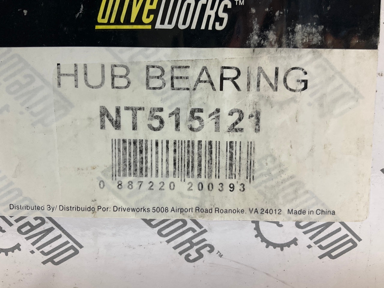Drive Works NT515121 Front Wheel Bearing (4WD ONLY)