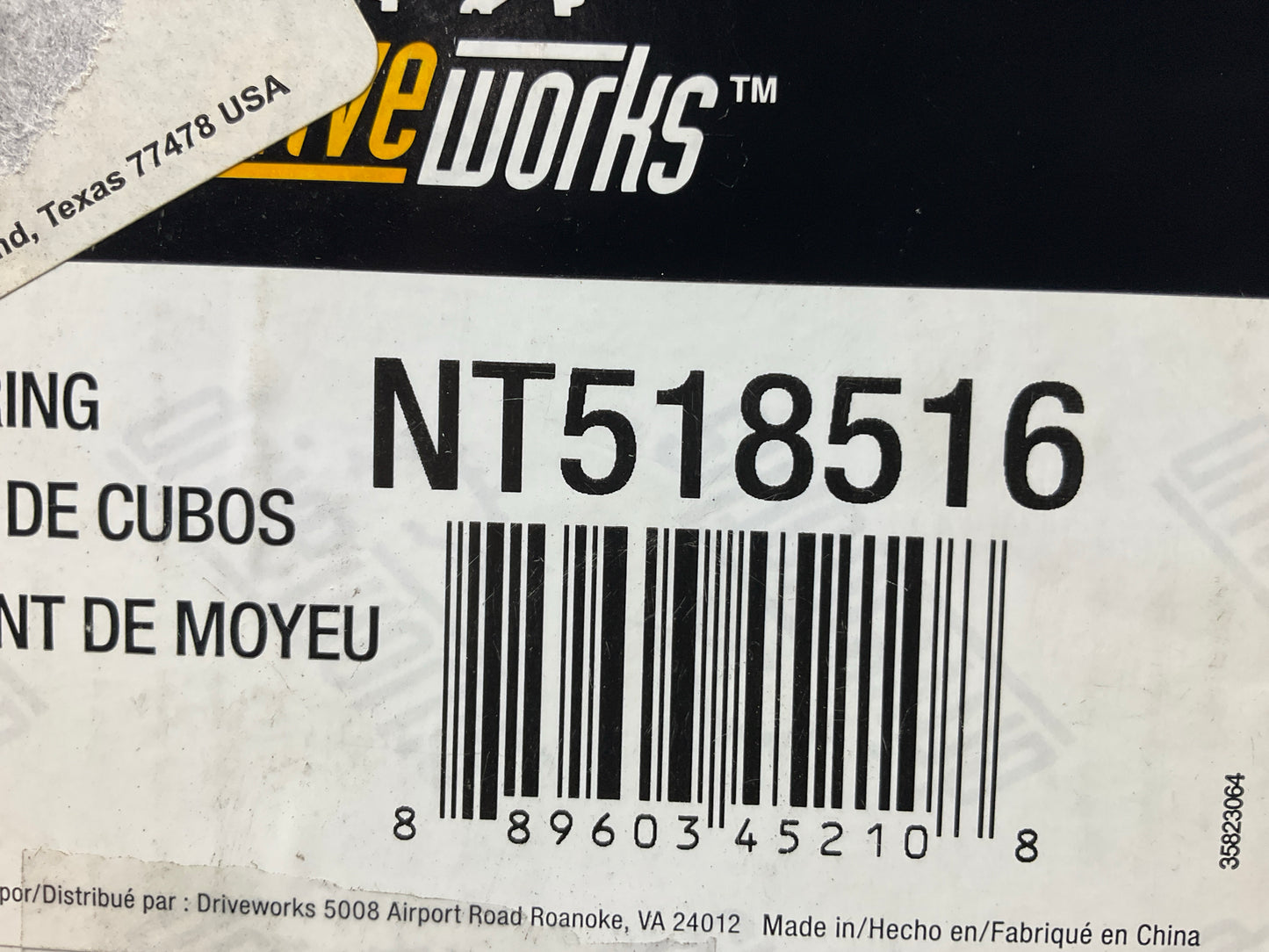 Drive Works NT518516 Front Wheel Bearing & Hub Assembly