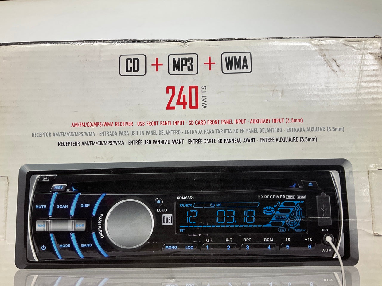 Dual Electronics XDM6351 In Dash CD Player Receiver / Radio