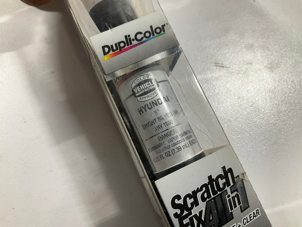 Dupli-color AHY1800 All-in-1 Touch Up Paint For Hyundai Bright Silver (M) K1