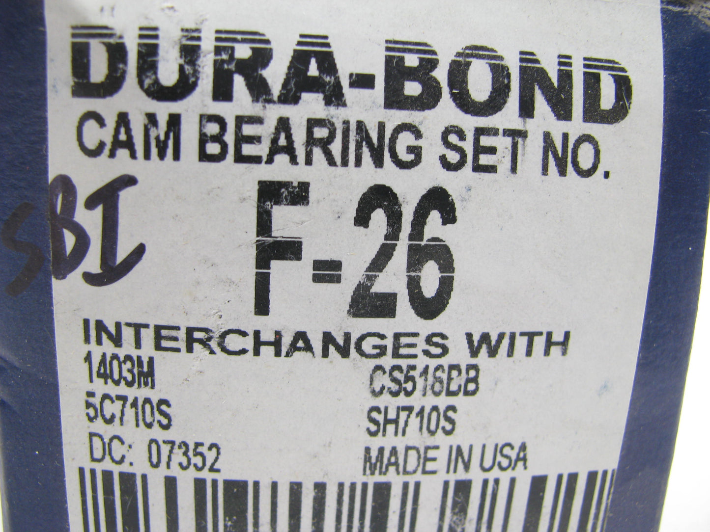 Dura-Bond F-26 Camshaft Bearings, Standard For 1970-82 Ford 351C 351M 400-V8