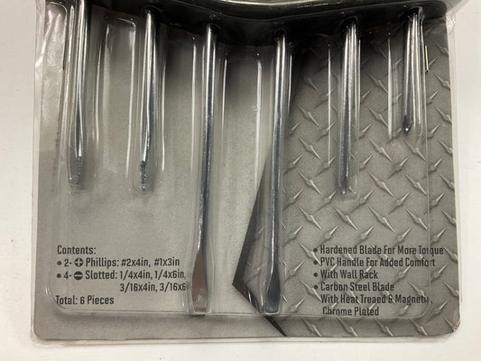 Dura Max TS39996B 6-Piece Screwdriver Set: Flathead (slotted) & Phillips