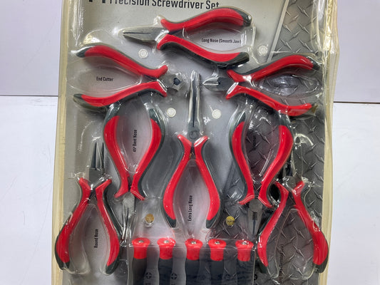 Dura Max TS70726J 14-Piece Mini Pliers And Precision Screwdriver Set