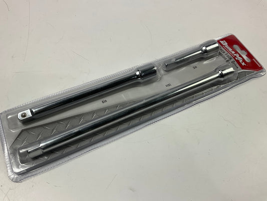 Dura Max UA80006B 3/8'' Drive Extension Bar Set, 3-Piece