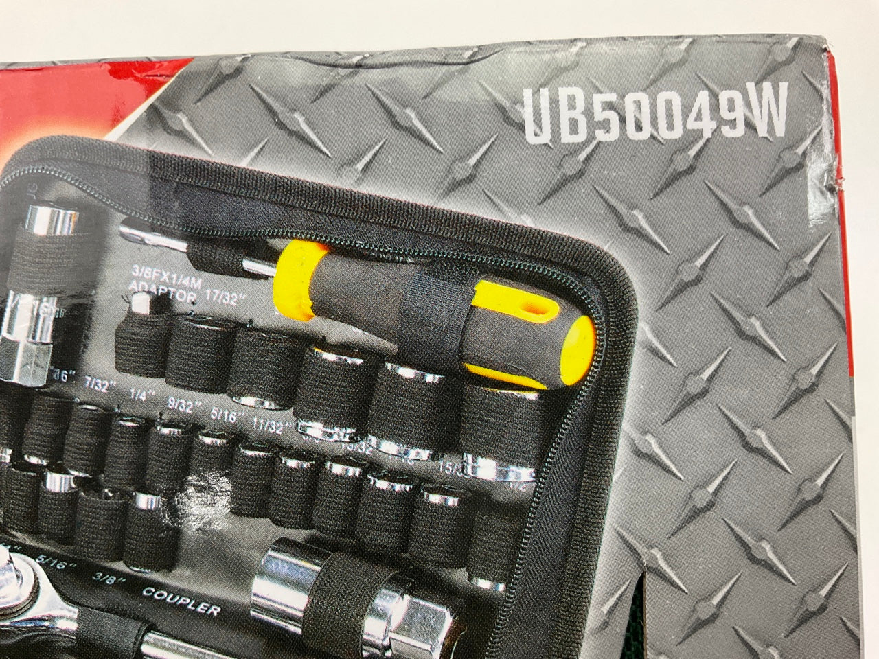 Dura Max UB50049W 57 Piece 1/4'' & 3/8'' Drive Socket Set In Zipper Nylon Bag