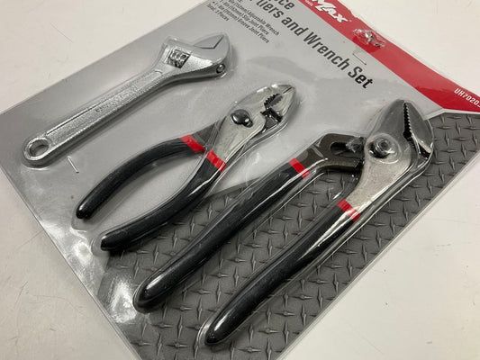Dura Max UH70203J 3-Piece Hand Tool Set, Adjustable Wrench & Pliers