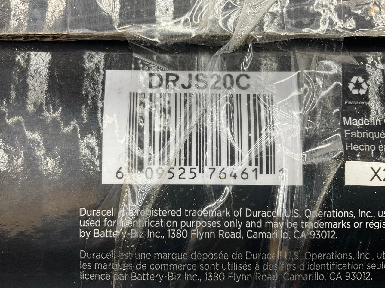 Damaged Open Box Duracell Power DRJS20 Jump Starter Battery Pack, 750 Peak Amps