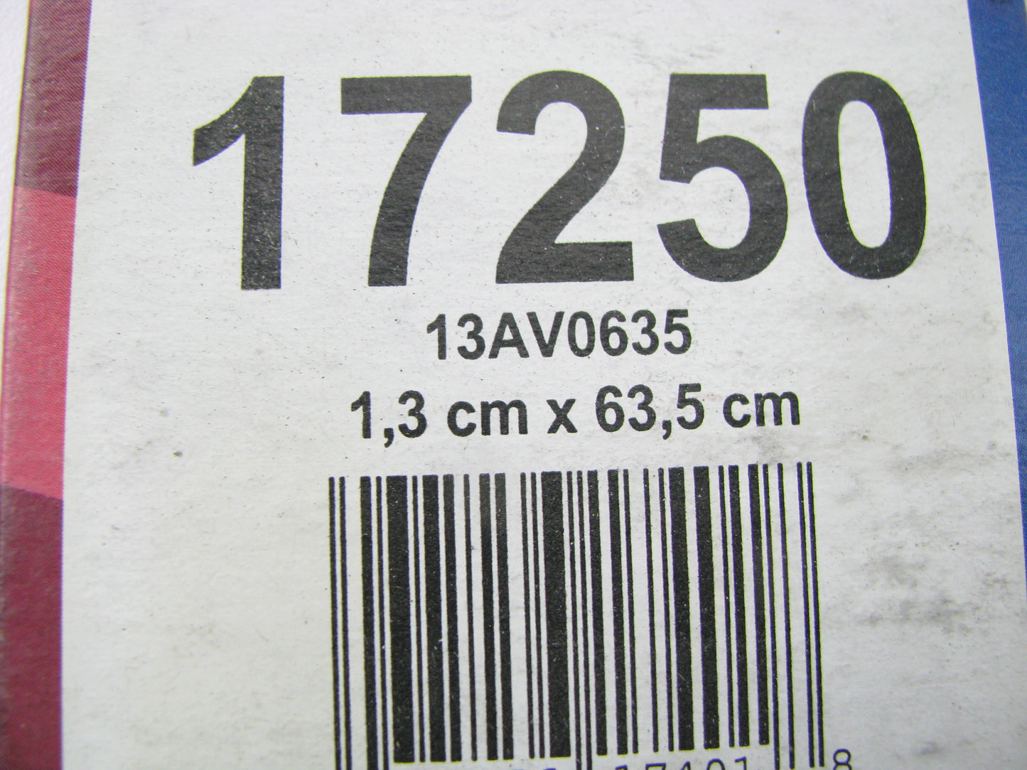 Duralast 17250 Accessory Drive Belt - 0.53'' X 25.00'' - 36 Degree