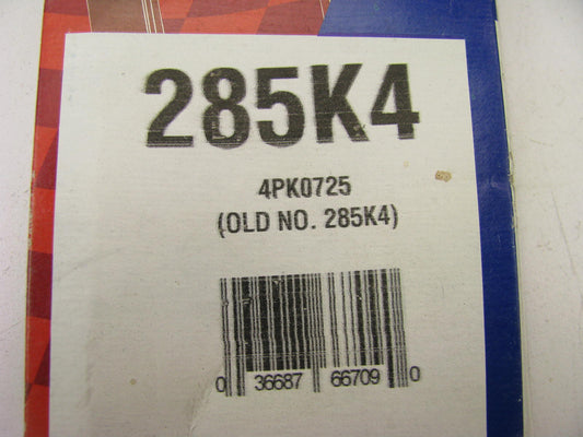 Duralast 285K4 Serpentine Belt - 14mm X 743mm - 4 Ribs