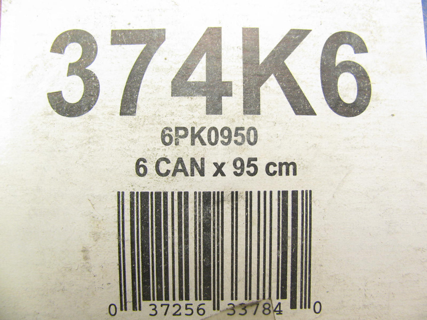 Duralast 374K6 Serpentine Belt - 0.84'' X 38.00'' - 6 Ribs