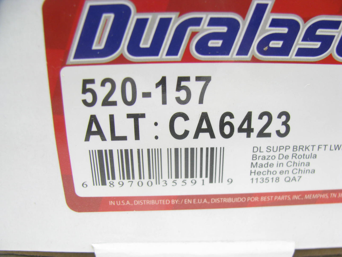 Duralast 520-157 Suspension Control Arm Support Bracket - Front Left Lower