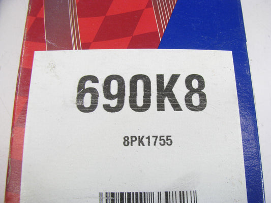 Duralast 690K8 Serpentine Belt - 1.12'' X 69.50'' - 8 Ribs