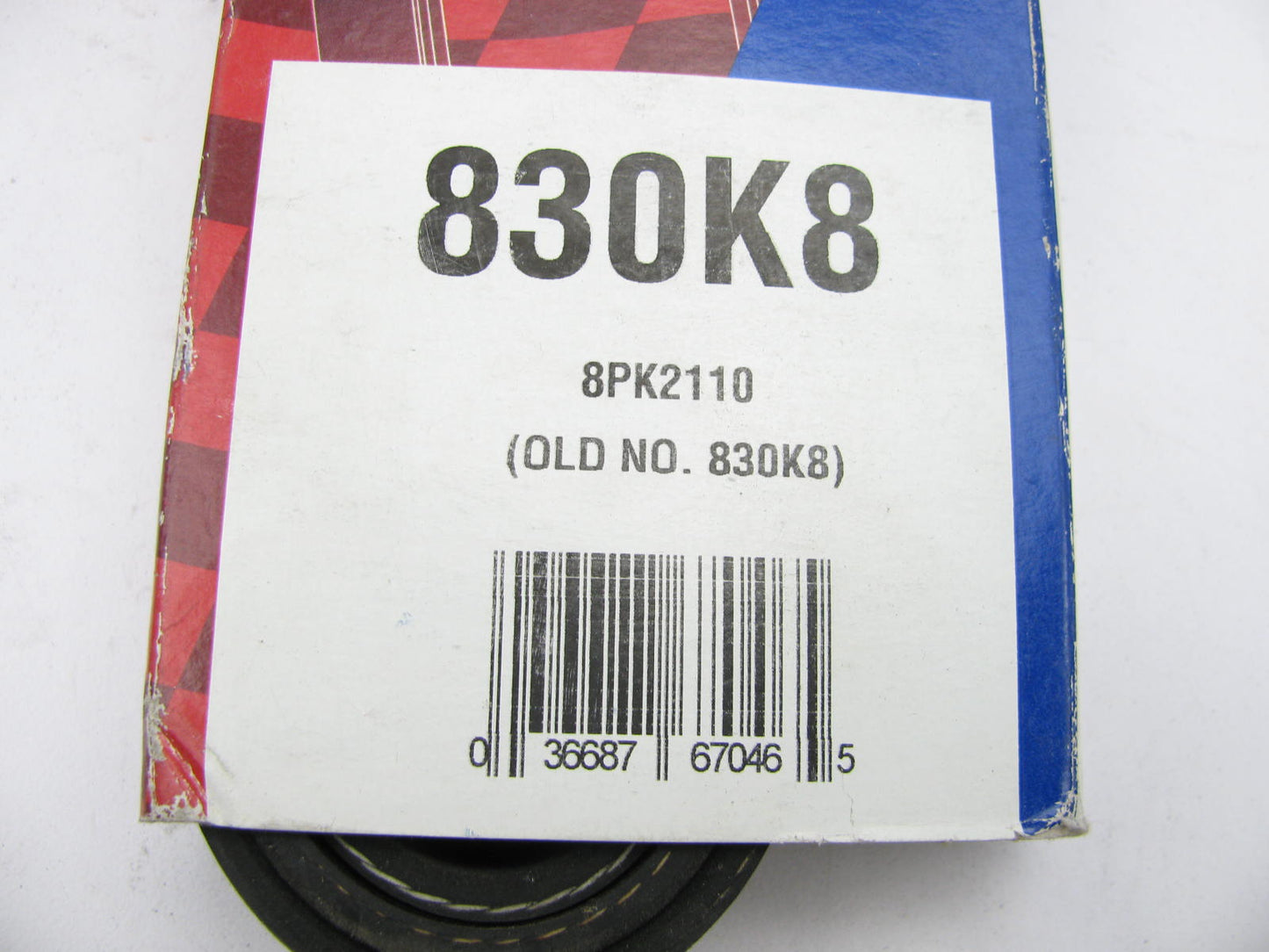 Duralast 830K8 Serpentine Belt - 1.12'' X 83.50'' - 8 Ribs