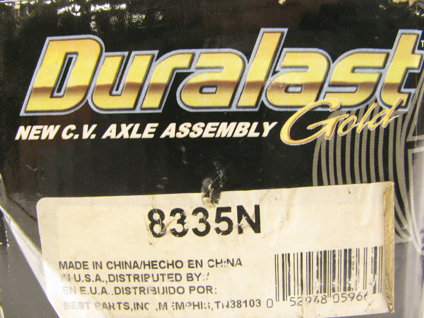 Duralast 8335N Auto Trans CV Axle Shaft Assembly - Front Left - AUTO TRANS ONLY