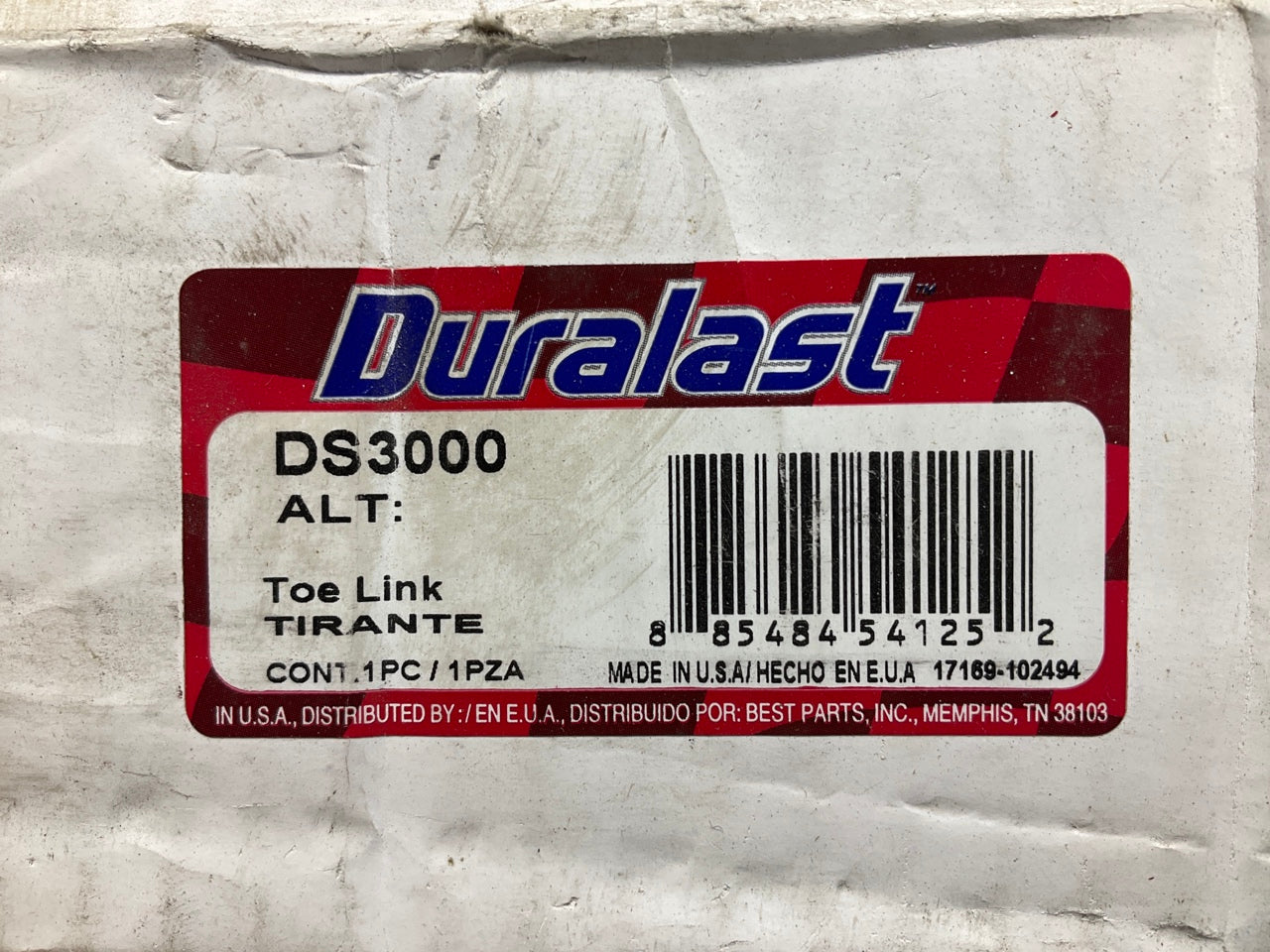 Duralast DS3000 Toe Compensator Link