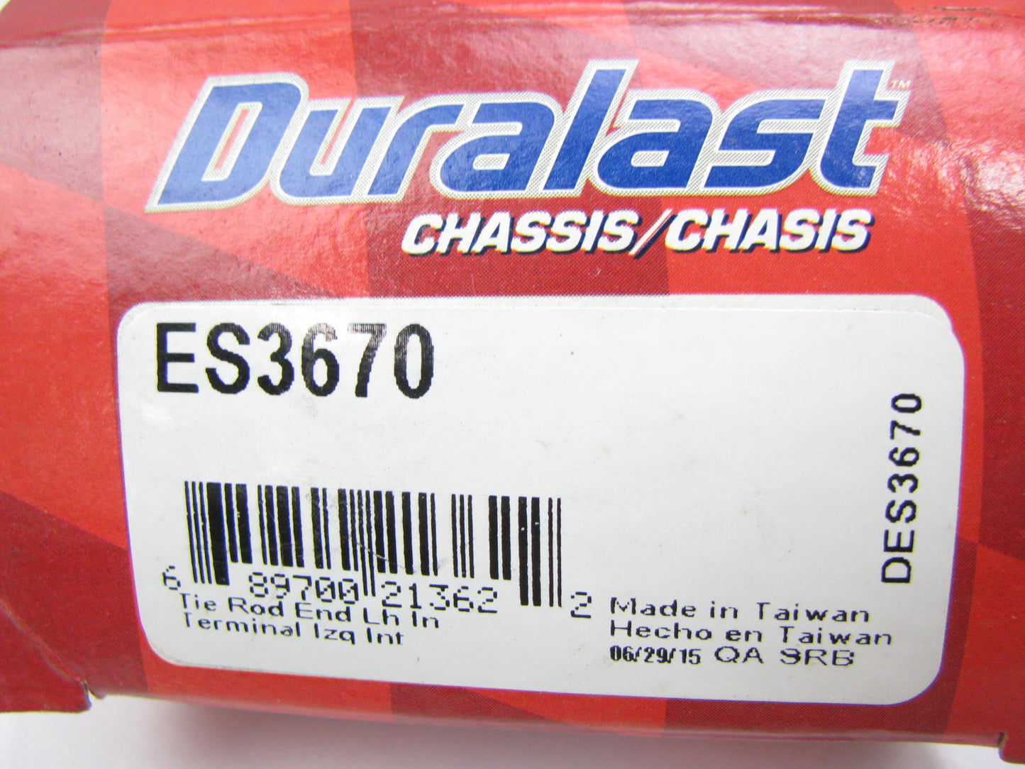 Duralast ES3670 Steering Tie Rod End - Front Left Inner