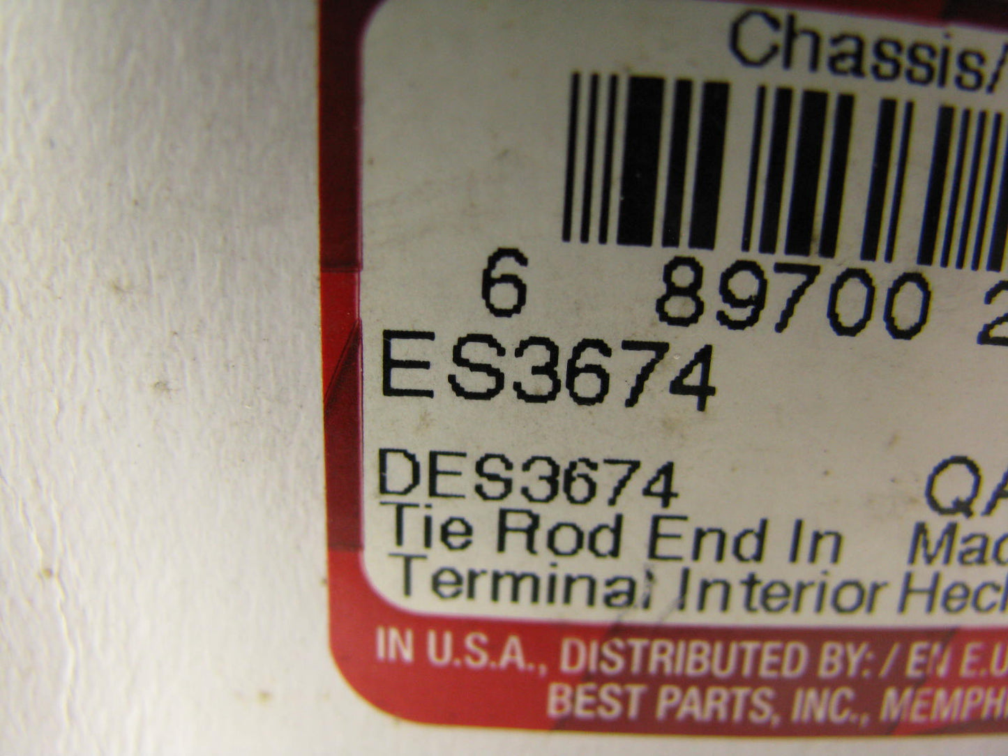 Duralast ES3674 Front Inner Steering Tie Rod End 2003-2006 Expedition Navigator