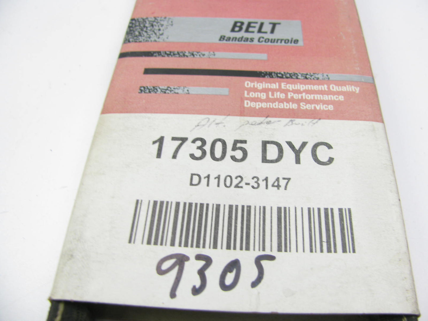 Dynacraft 17305DYC Accessory Drive Belt - 0.53'' X 30.5'' - 36 Degree