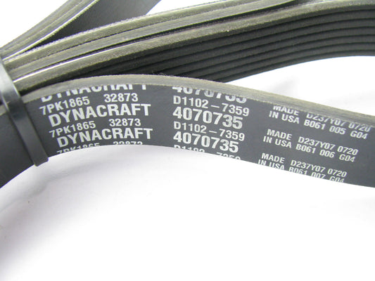 Dynacraft 4070735 Serpentine Belt - 0.98'' X 74.00'' - 7 Ribs