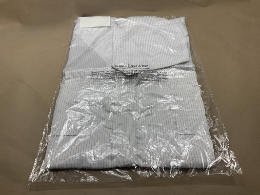 E-Z Mix 64850W White Carbon Fiber Thread Lab Coat W/ Detachable Hood (X-Large)